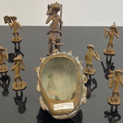 Collection Early 20th Century Small African Figurines/Mask