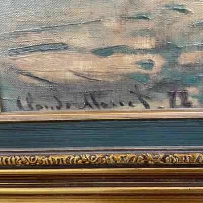 Signed After Claude Monet Oil Painting Nicely Finished/Signed 29 x 24