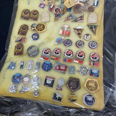 Large Collection of Soviet Union Space Pins (1200)