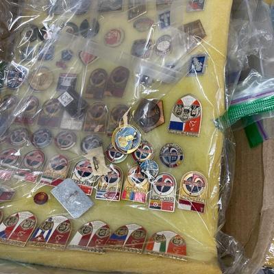 Large Collection of Soviet Union Space Pins (1200)