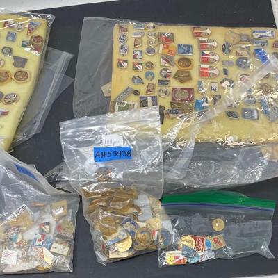 Large Collection of Soviet Union Space Pins (1200)