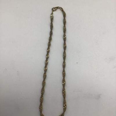 Faux gold necklace