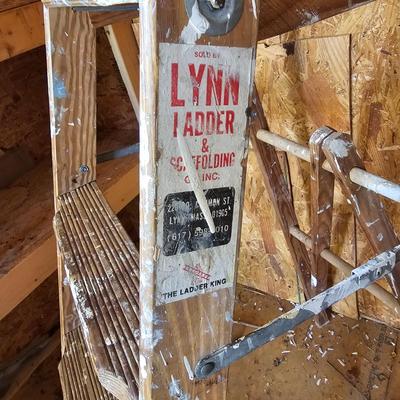 Three Wooden Step Ladders (S-JS)