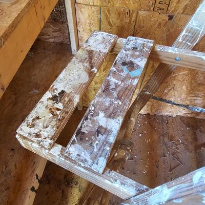 Three Wooden Step Ladders (S-JS)
