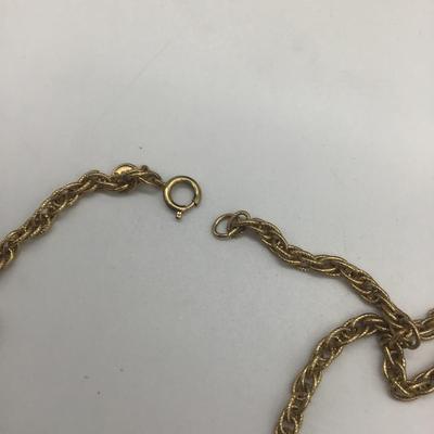 Avon gold chain necklace