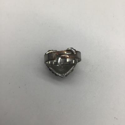 Adjustable heart ring