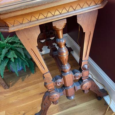 Antique Felt Top Table