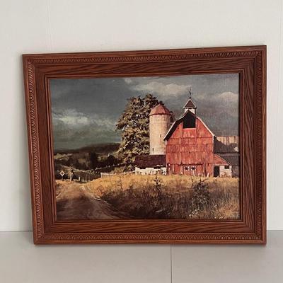 Cows in The Meadow by Edward S Siebert and more Framed Farm Art Prints (UCC-DZ)