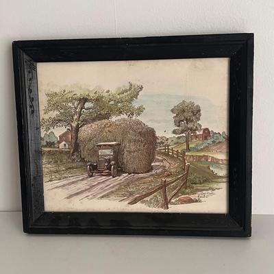 Cows in The Meadow by Edward S Siebert and more Framed Farm Art Prints (UCC-DZ)