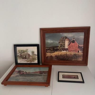 Cows in The Meadow by Edward S Siebert and more Framed Farm Art Prints (UCC-DZ)