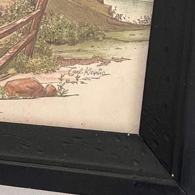 Cows in The Meadow by Edward S Siebert and more Framed Farm Art Prints (UCC-DZ)