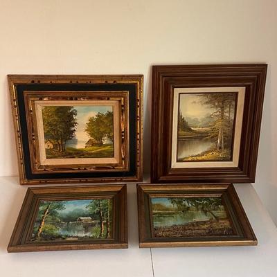 Four Framed Landscape Paintings (UCC-DZ)