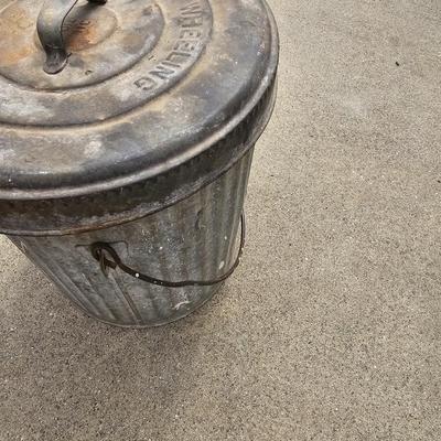 Two Metal Trashcans (G1-JS)