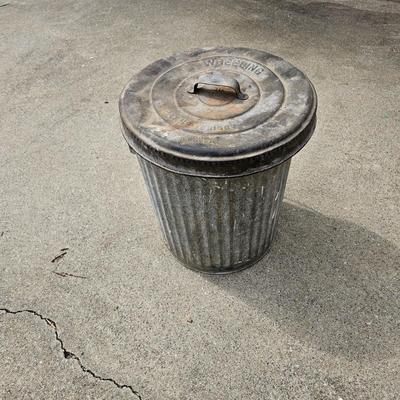 Two Metal Trashcans (G1-JS)