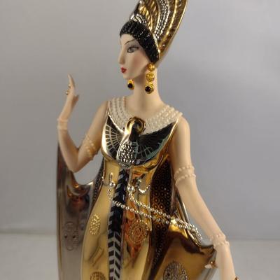 House of Erte Numbered, Limited Edition, Hand Painted Porcelain 'Isis' Art Deco Figurine- No. B0387