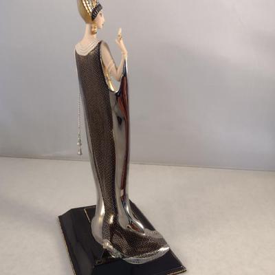 House of Erte Numbered, Limited Edition, Hand Painted Porcelain 'Isis' Art Deco Figurine- No. B0387