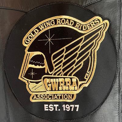 Leather Motorcycle Vests w/ Pins and Patches (UCC-DZ)