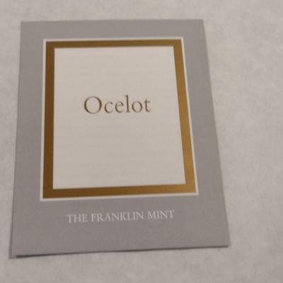 House of Erte Numbered, Limited Edition, Hand Painted Porcelain 'Ocelot' Art Deco Figurine- No. M3918