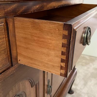 Solid Wood Queen Anne Style Buffet ~ Excellent