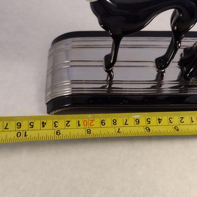 House of Erte Numbered, Limited Edition, Hand Painted Porcelain 'Symphony in Black' Art Deco Figurine- No. M5166