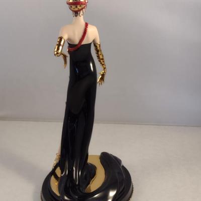 House of Erte Numbered, Limited Edition, Hand Painted Porcelain 'Untamed Beauty' Art Deco Figurine- No. A2899