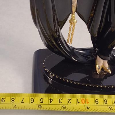 House of Erte Numbered, Limited Edition, Hand Painted Porcelain 'Glamour' Art Deco Figurine- No. 4035