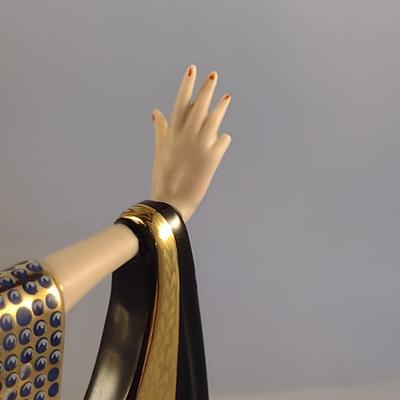 House of Erte Numbered, Limited Edition, Hand Painted Porcelain 'Glamour' Art Deco Figurine- No. 4035