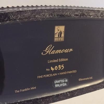 House of Erte Numbered, Limited Edition, Hand Painted Porcelain 'Glamour' Art Deco Figurine- No. 4035