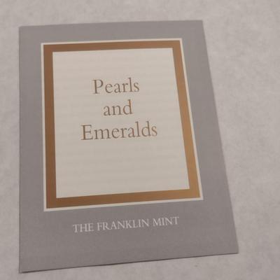 House of Erte Numbered, Limited Edition, Hand Painted Porcelain 'Pearls and Emeralds' Art Deco Figurine- No. 2716