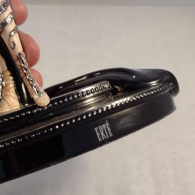 House of Erte Numbered, Limited Edition, Hand Painted Porcelain 'Pearls and Rubies' Art Deco Figurine- No. M7892