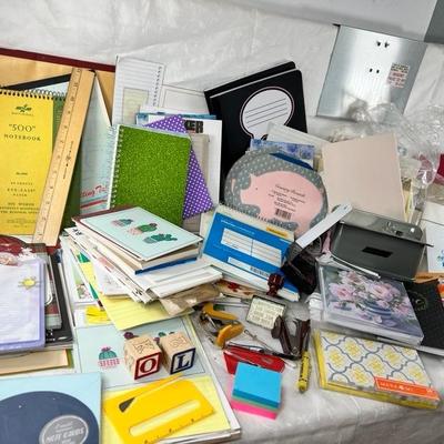 Vintage paper notebooks , pads, stationary