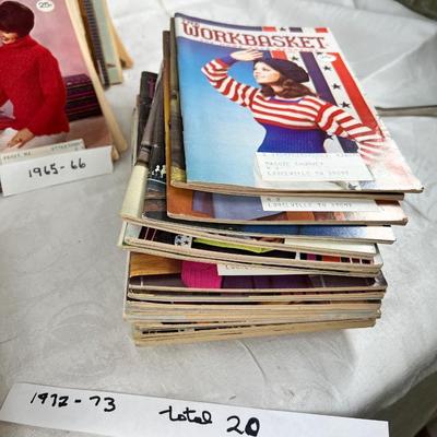 Work basket craft magazines 1960-1970
