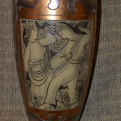 Large Gold Glazed Amphora Vase 24