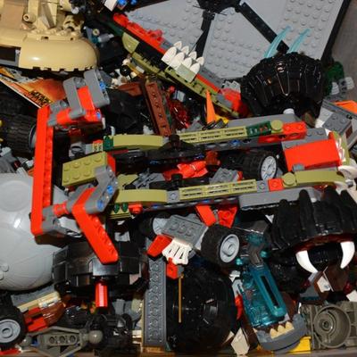 Huge 16lb. Lot of Lego Parts & Pieces Ships, Star Wars, Vehicles, etc.