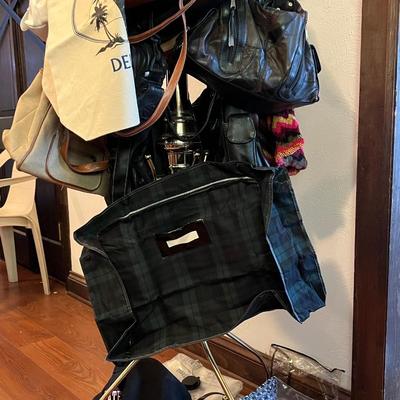 Purses, Bags, Hats and Rack