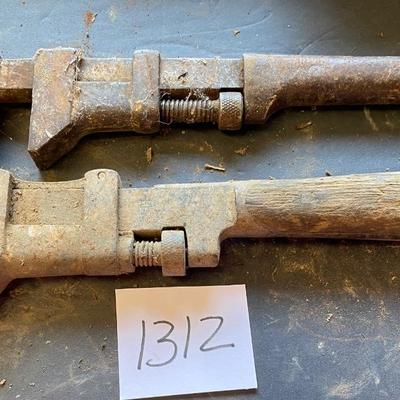Vintage Railroad Pipe Wrenchs