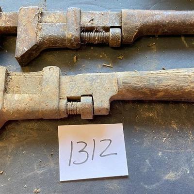 Vintage Railroad Pipe Wrenchs