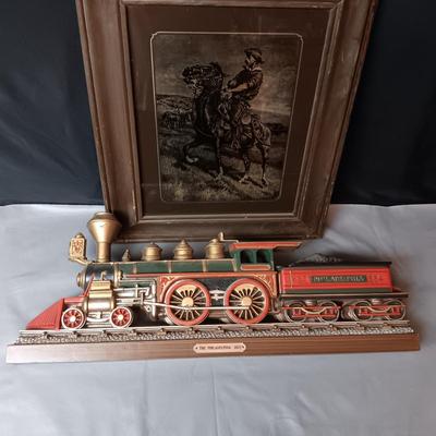 THE PHILADELPHIA 1871 BURWOOD TRAIN AND WESTERN WALL ART