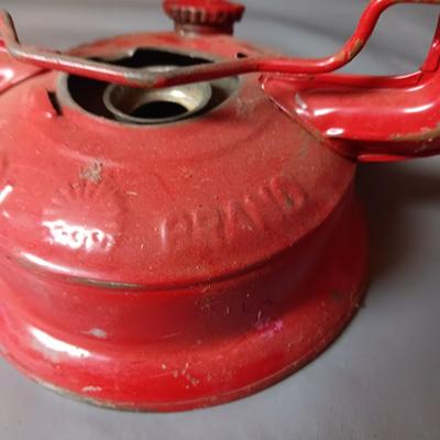 DIETZ NO 2 BLIZZARD AND A RED LANTERN OIL LAMPS