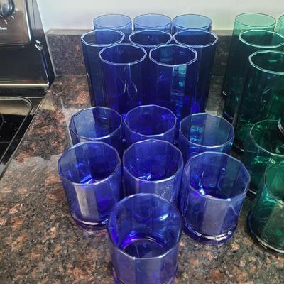 Anchor Hocking Colored Drinking Glasses (K-CE)