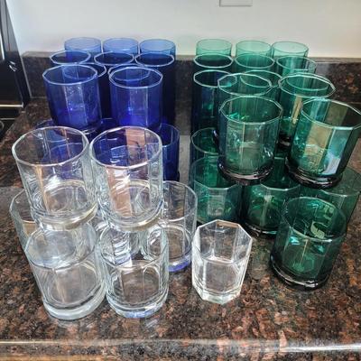 Anchor Hocking Colored Drinking Glasses (K-CE)