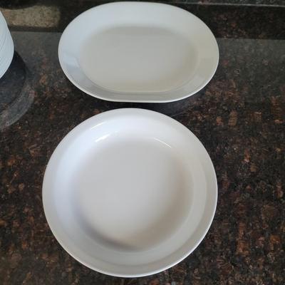 White Corelle Dishes (K-CE)