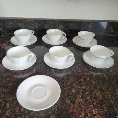 White Corelle Dishes (K-CE)