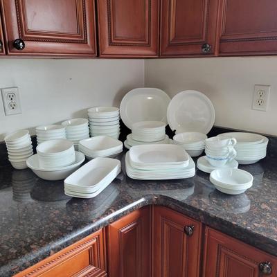 White Corelle Dishes (K-CE)
