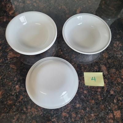 White Corelle Dishes (K-CE)