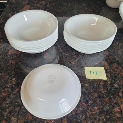 White Corelle Dishes (K-CE)