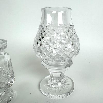 1088 Waterford Crystal Votive, Mustard Jar, Candlestick
