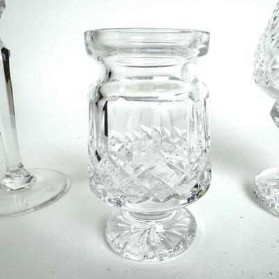 1088 Waterford Crystal Votive, Mustard Jar, Candlestick