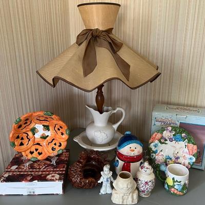 Lamp, Holiday Items and Smalls