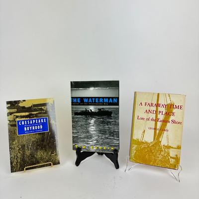 1129 Lot of Three Local Books Signed The Waterman by Tim Junkin